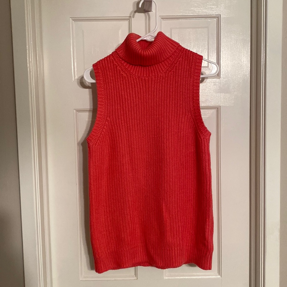 Michael Kors Sleeveless Turtleneck Sweater Large